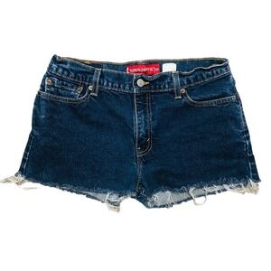 Levi's Denim‎ Shorts Juniors 11 Women's 10 31 Blue Cut-off 518 Jeans Vintage Y2K